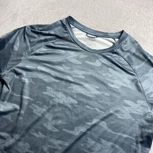 AFTCO Performance Fishing Shirt Mens Large Long Sleeve Camo Light Weight Gray